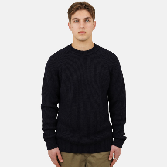 Roald Wool Cotton Rib Sweater