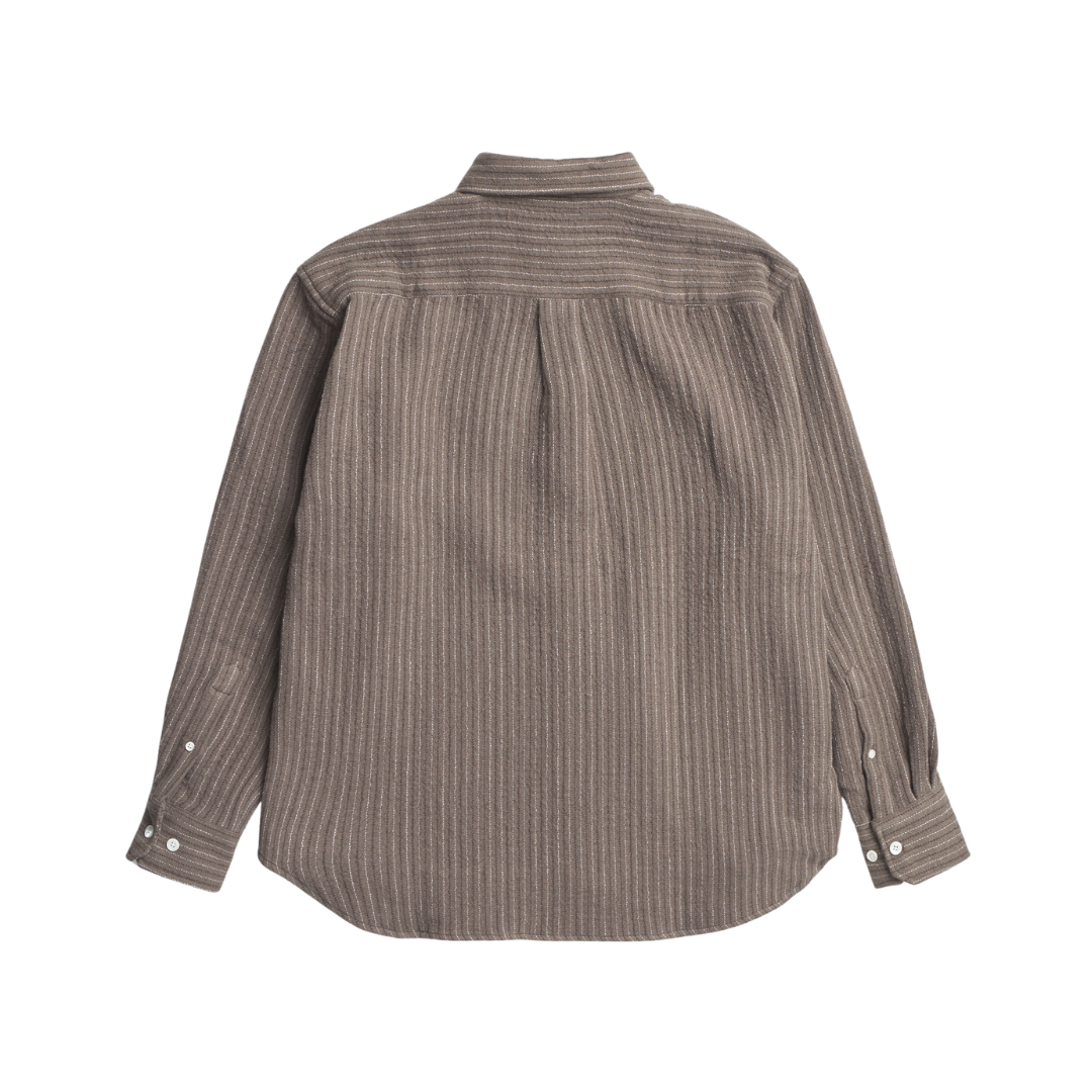 Ole Oversized Wool Stripe Shirt
