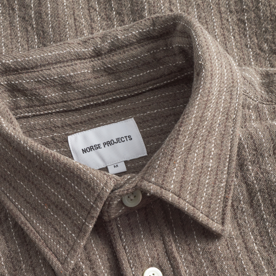 Ole Oversized Wool Stripe Shirt
