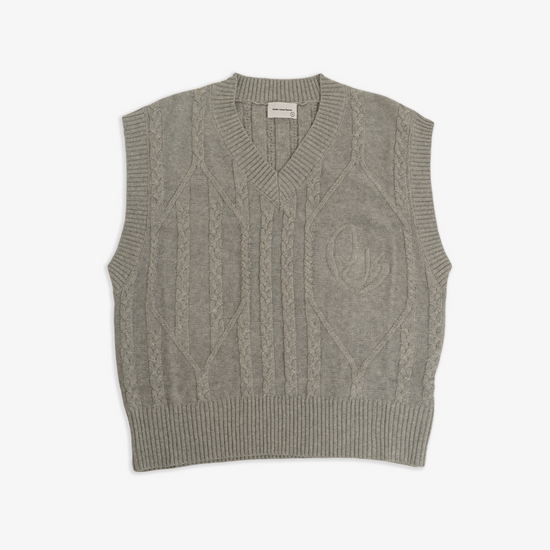 Cable-Knit Cropped vest