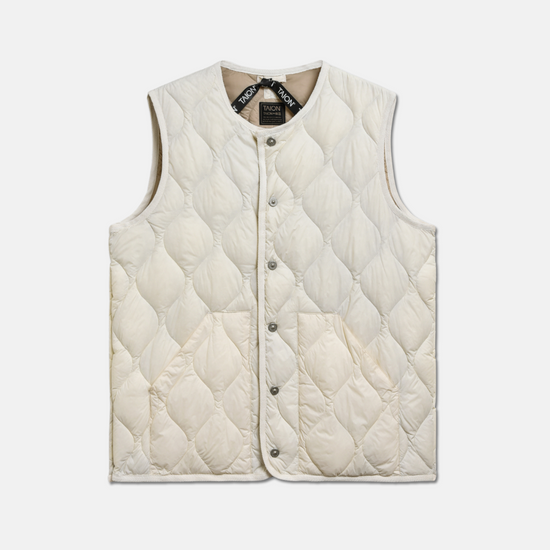 Military Crew Neck Down Vest