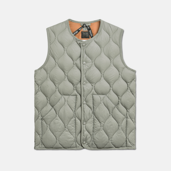 Military Crew Neck Down Vest